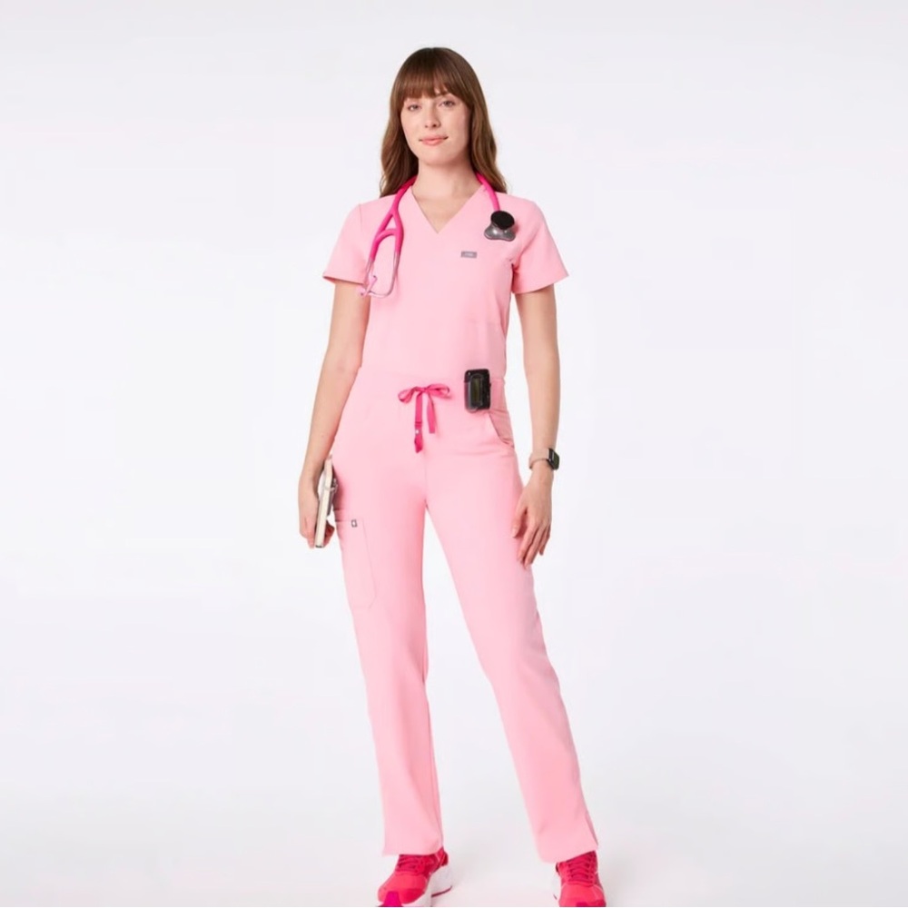 FIGS Pink Scrub Set XXS